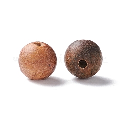 天然な白檀のビーズ  ラウンド  バリーウッド  8mm  穴：1.2mm  約270個/100g&nbsp;WOOD-F008-02F