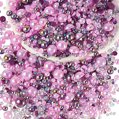 Half Round ABS Plastic Cabochons&nbsp;FIND-TAC0038-08D