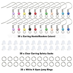 50Pcs 304 Stainless Steel Earring Hooks&nbsp;STAS-YW0001-81