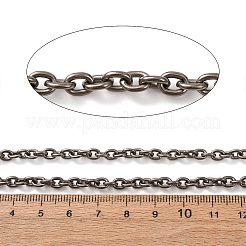 チタンアズキチェーン  溶接されていない  スプールで  生（メッキなし）  5.5x4x1mm&nbsp;CHS-A021-02B