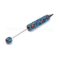 Polymer Clay Rhinestones Ball-Point Pen&nbsp;OFST-D300-05P-R