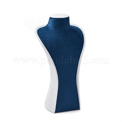 Bust Shaped PU Leather Jewelry Display Stands for Necklaces&nbsp;AJEW-A068-03B