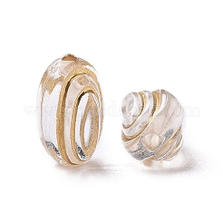 Plating Transparent Acrylic Beads&nbsp;OACR-P013-11