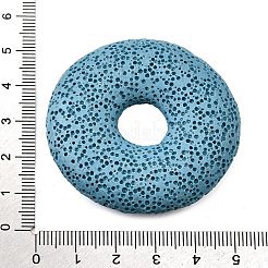 Natural Lava Rock Disc Big Pendants&nbsp;G-M203-02-01