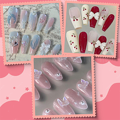 ネイル粘着テープ5枚  透明  150x118x0.8mm  100pcs /シート&nbsp;DIY-SP0006-13