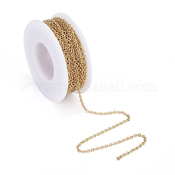 PVD Vacuum Plating 304 Stainless Steel Cable Chains&nbsp;CHS-F007-01G-B