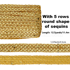 12.5 Yards Ployester Elastic Sequin Trimmings&nbsp;OCOR-AR0001-75C