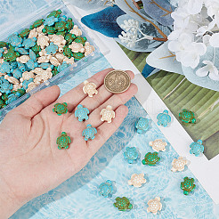 120Pcs 3 Colors Dyed Synthetic Turquoise Beads&nbsp;G-NB0005-48