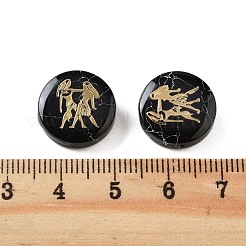 Dyed Black Synthetic Turquoise Beads&nbsp;G-F775-B12