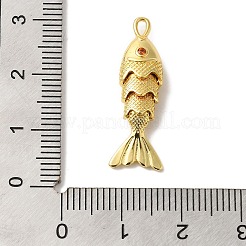 Brass Micro Pave Cubic Zirconia Pendants&nbsp;KK-C072-40G