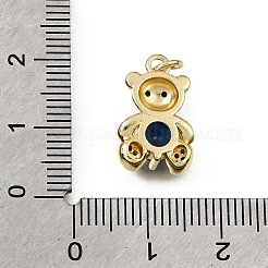 Brass Micro Pave Colorful Cubic Zirconia Pendants&nbsp;CU-L001-18G-06