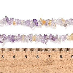 天然石アメトリンビーズ連売り  チップ  グレードA  4x13x4mm  穴：0.6mm  27.44~30.39''（69.7~77.2センチメートル）&nbsp;GG-CBAE051-A01-02