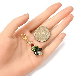 Alloy Glass Pendant Decorations&nbsp;HJEW-JM04107-03