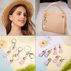 100Pcs Faux Suede Tassel Pendant Decorations&nbsp;FIND-SC0001-95C