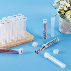 50Pcs Clear Graduated Tube Plastic Bead Containers&nbsp;CON-GA0001-27