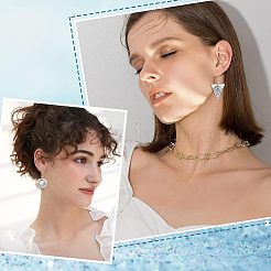 DIY Geometry Dangle Earring Making Kits&nbsp;FIND-CA0004-70