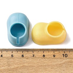 人形作り用のプラスチック製の靴  ミックスカラー  33.5x22x16.5mm  穴：14mm&nbsp;DIY-F159-01