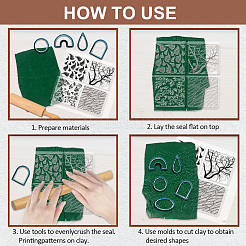 Silicone Clay Texture Mat&nbsp;AJEW-WH0447-048