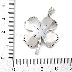 Brass Micro Pave Cubic Zirconia Pendants&nbsp;KK-K411-09P