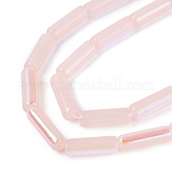 Electroplate Imitation Jade Glass Beads Strands&nbsp;EGLA-Q132-02A-D03