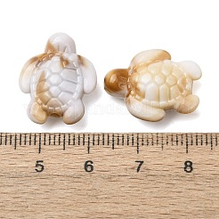 模造シェルアクリルパーツ  ナバホホワイト  カメのチャーム  20x16.5x7.5mm  穴：2mm  約543個/セット&nbsp;SACR-K005-03A