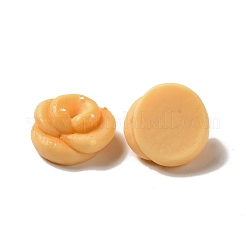 不透明樹脂模造食品デコデンカボション  パン  砂茶色  21.5x20.5x12mm&nbsp;RESI-A033-05O
