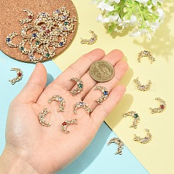 12Pcs 6 Colors Acrylic Rhinestone Pendants&nbsp;FIND-YW0011-60