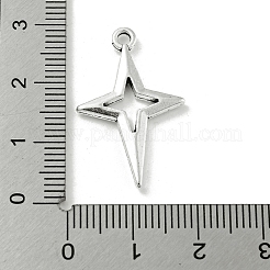 合金のチベット風チャーム  スターのチャーム  ニッケル  アンティークシルバー  27x17x2.5mm  穴：1.8mm&nbsp;TIBE-Q098-10B