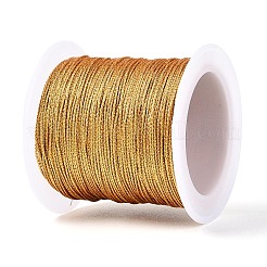 33m 9本撚り丸型ペットメタリック糸  ゴールド  0.5mm  約36.09ヤード（33m）/ロール&nbsp;MCOR-T003-03A