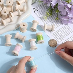 ワイヤーのための木製の空のスプール  スレッドボビン  バリーウッド  3x2.15cm  25pc&nbsp;TOOL-SC0001-59C