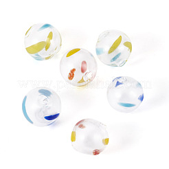 6Pcs 3 Colors Transparent Glass Beads&nbsp;GLAA-TA0003-97