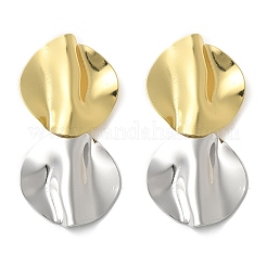 Brass Dangle Stud Earrings&nbsp;EJEW-S262-08GP