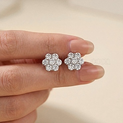 925 Sterling Silver Pave Moissanite Stud Earrings for Women&nbsp;SX7074-2