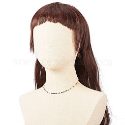Glass Seed Beaded Necklace&nbsp;X-NJEW-JN03825-01