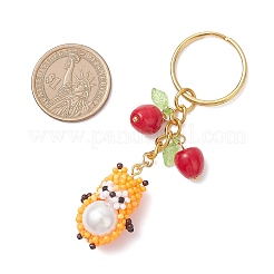 Glass Hamster Keychains&nbsp;KEYC-MZ00055-01