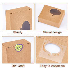 Kraft Paper Gift Box&nbsp;CON-WH0078-29C