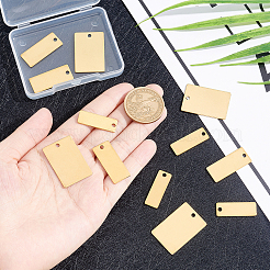 12Pcs 3 Style Ion Plating(IP) 201 Stainless Steel Pendant&nbsp;STAS-DC0006-02