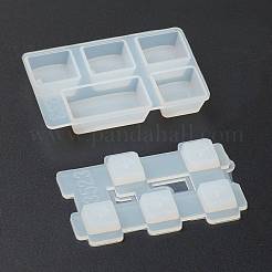 DIYキャップスロックキーシリコンモールド  ふた付き  レジン型  UVレジン用  エポキシ樹脂工芸品作り  ホワイト  70x46x14mm&nbsp;DIY-J006-03