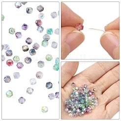 500Pcs 10 Colors Transparent Colours Glass Seed Beads&nbsp;GLAA-YW0005-85