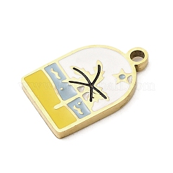 304 Stainless Steel Enamel Charms&nbsp;STAS-I336-31G