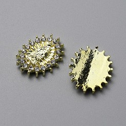Alloy Glass Rhinestone Cabochons&nbsp;MRMJ-WH0086-27LG