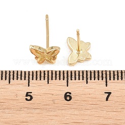 Brass Stud Earrings&nbsp;EJEW-P346-01A-G
