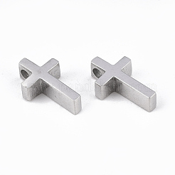 Tarnish Resistant 304 Stainless Steel Tiny Cross Charms&nbsp;STAS-T041-07