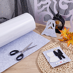 3mの粘着フェルト生地ロール  DIY工芸品  グレー  400x2mm&nbsp;DIY-WH0816-010B-1