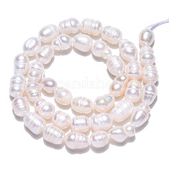 Natural Cultured Freshwater Pearl Beads Strands&nbsp;X-PEAR-N012-06R