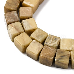 Natural Huanglong Jade Beads Strands&nbsp;G-B155-C02-8x8mm