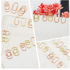 120Pcs 6 Styles Oval Iron Paper Clips&nbsp;AJEW-SP0003-02