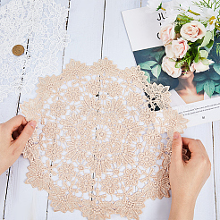 2Pcs 2 Colors Polyester Cup Mats&nbsp;AJEW-GF0009-20