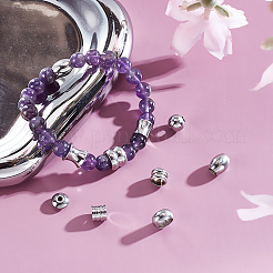22Pcs 11 Styles Stainless Steel Beads&nbsp;STAS-GA0001-75