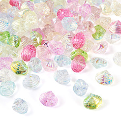 100Pcs 10 Colors Electroplated Transparent Glass Beads Strands&nbsp;GLAA-TA0003-83